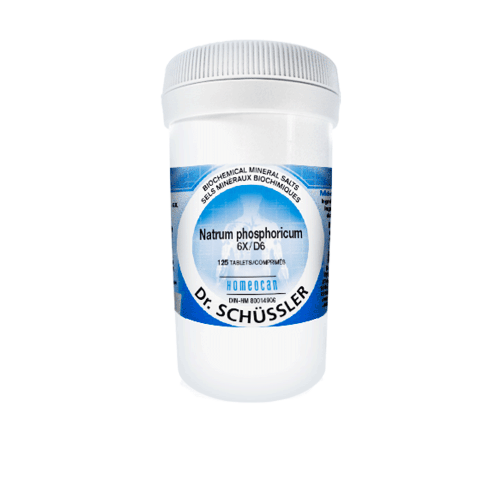 SCHÜSSLER MINERAL TISSUE SALTS N°10 Natrum phosphoricum NO.10-125 12X