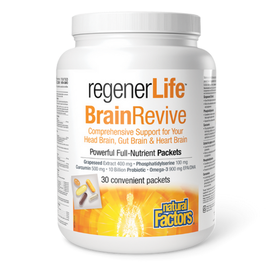 Natural Factors RegenerLife BrainRevive 30 packets