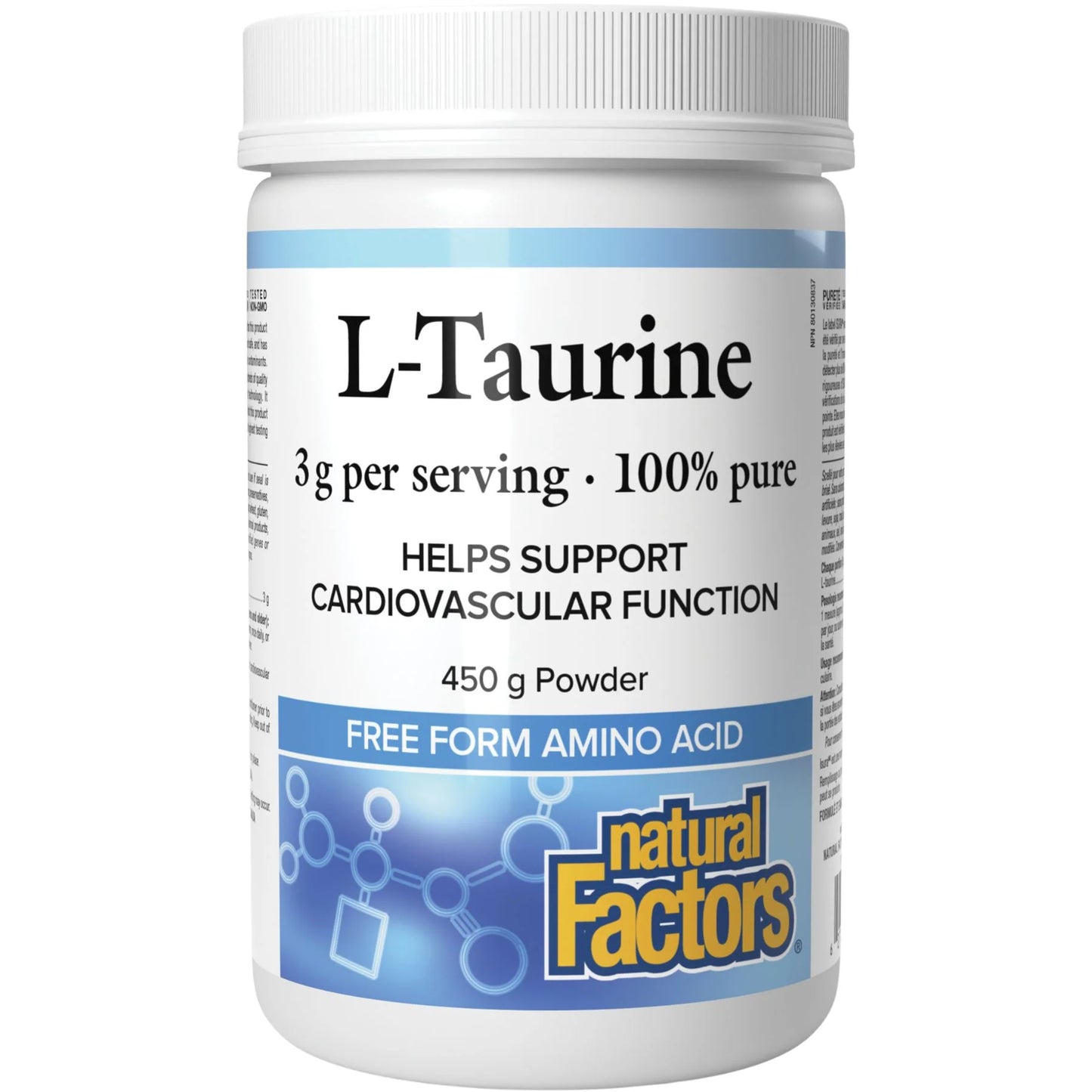 Natural Factors L-Taurine 3 g Powder 450 gpwd