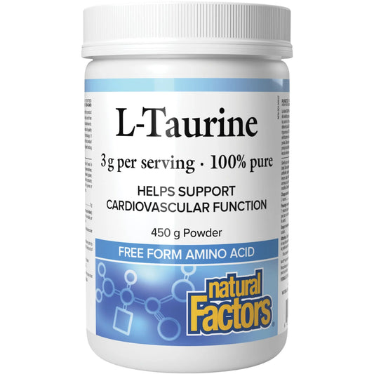 Natural Factors   L-Taurine 3 g Powder   450 gpwd