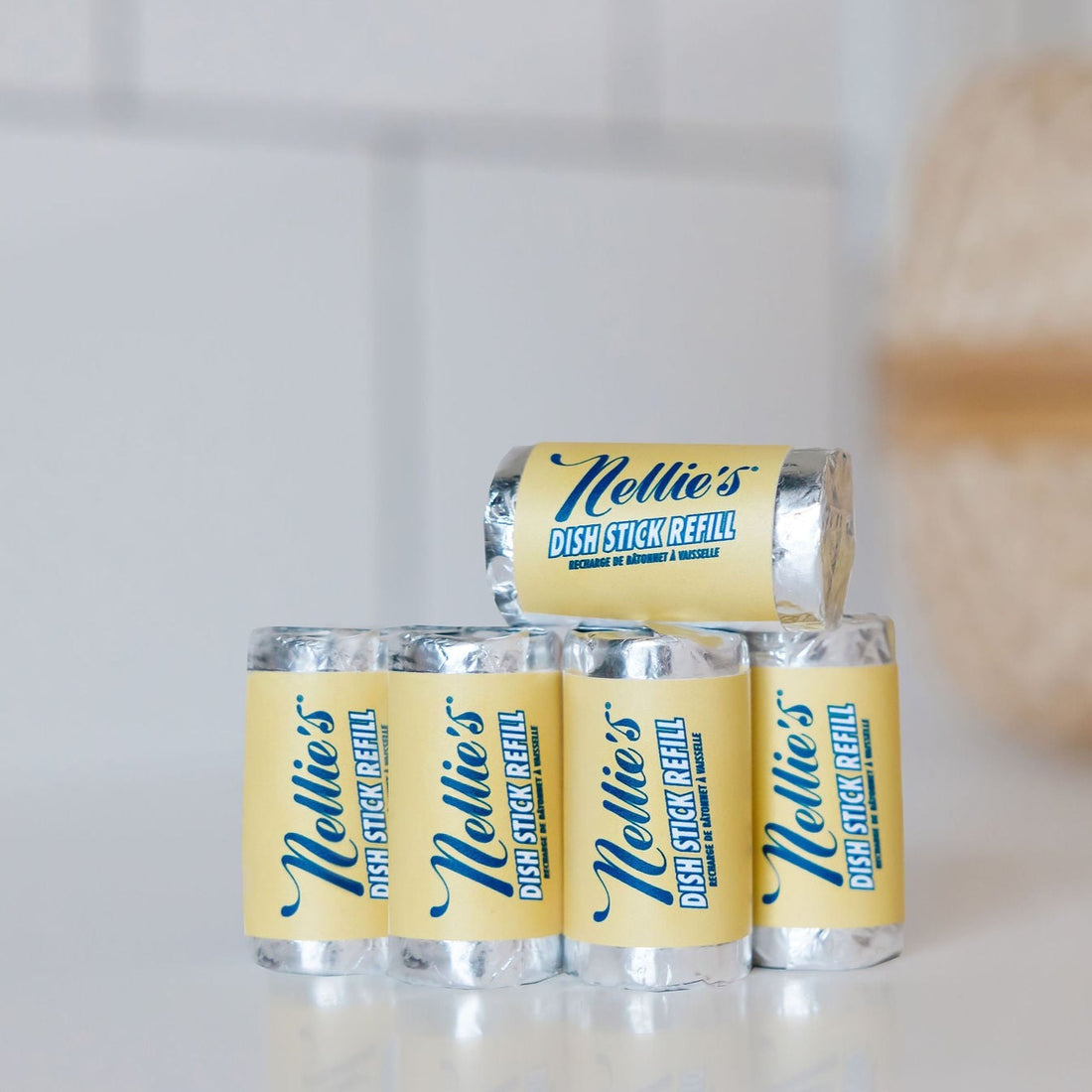 NELLIE'S * Dish Stick Brush Refill, 5pk