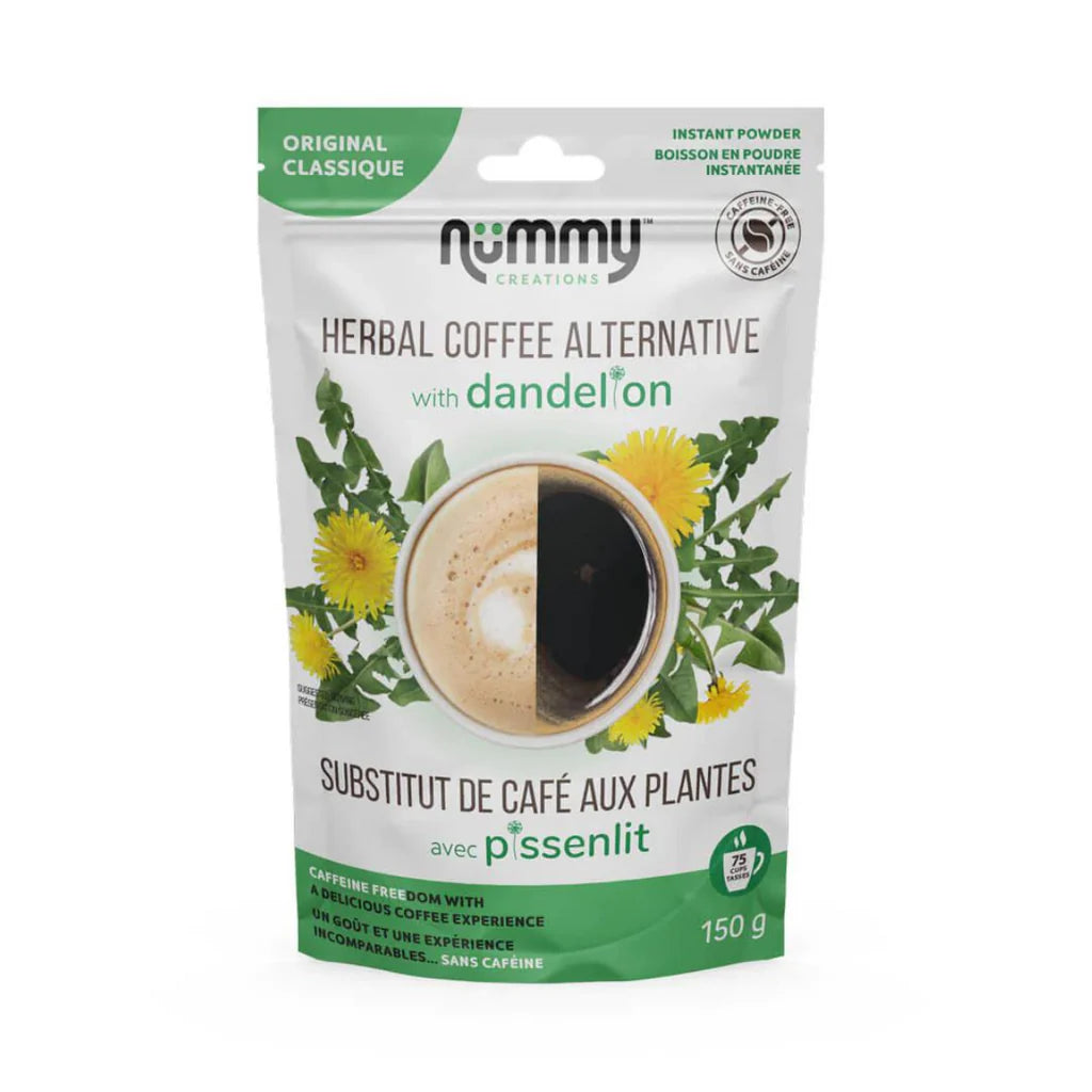 Nummy Nummy Creations Herbal Coffee Alternative Flavour: Original
Container Size: 150 g Case of 10