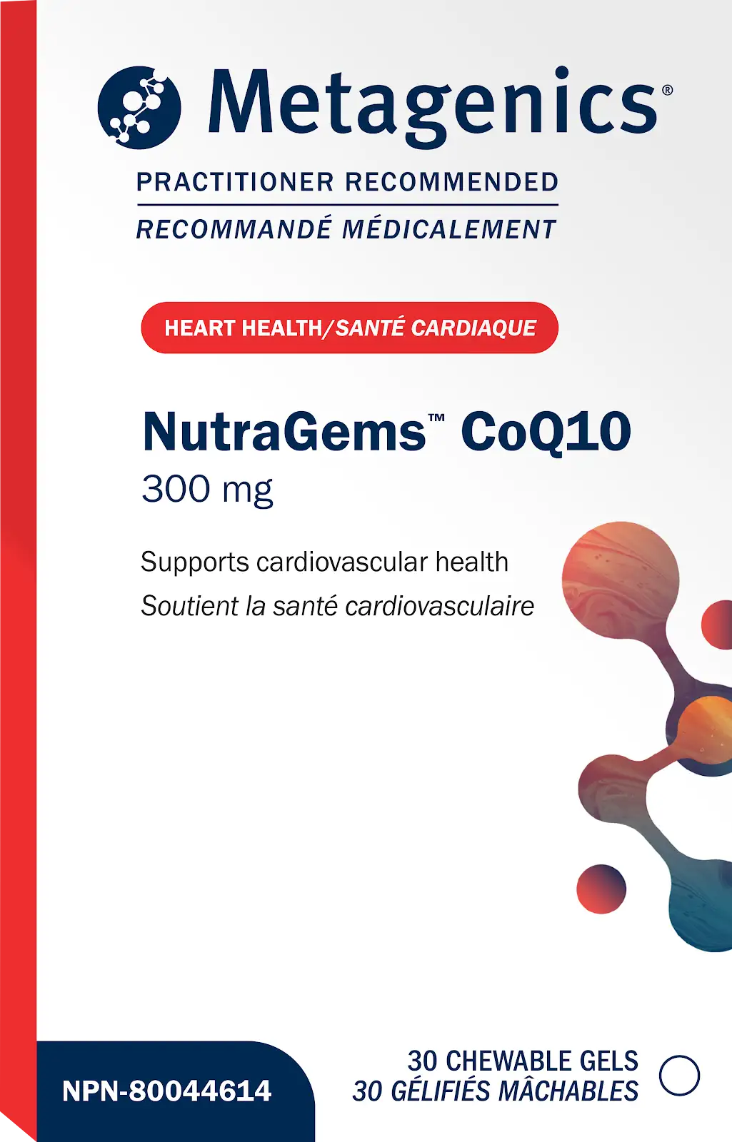 Metagenics NutraGems™ CoQ10 300 mg 30 CH 30Tablets