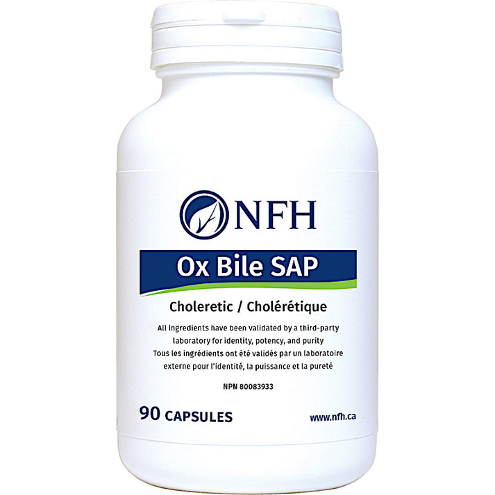 Ox Bile SAP (500 mg ox bile/capsule) 90 capsules -