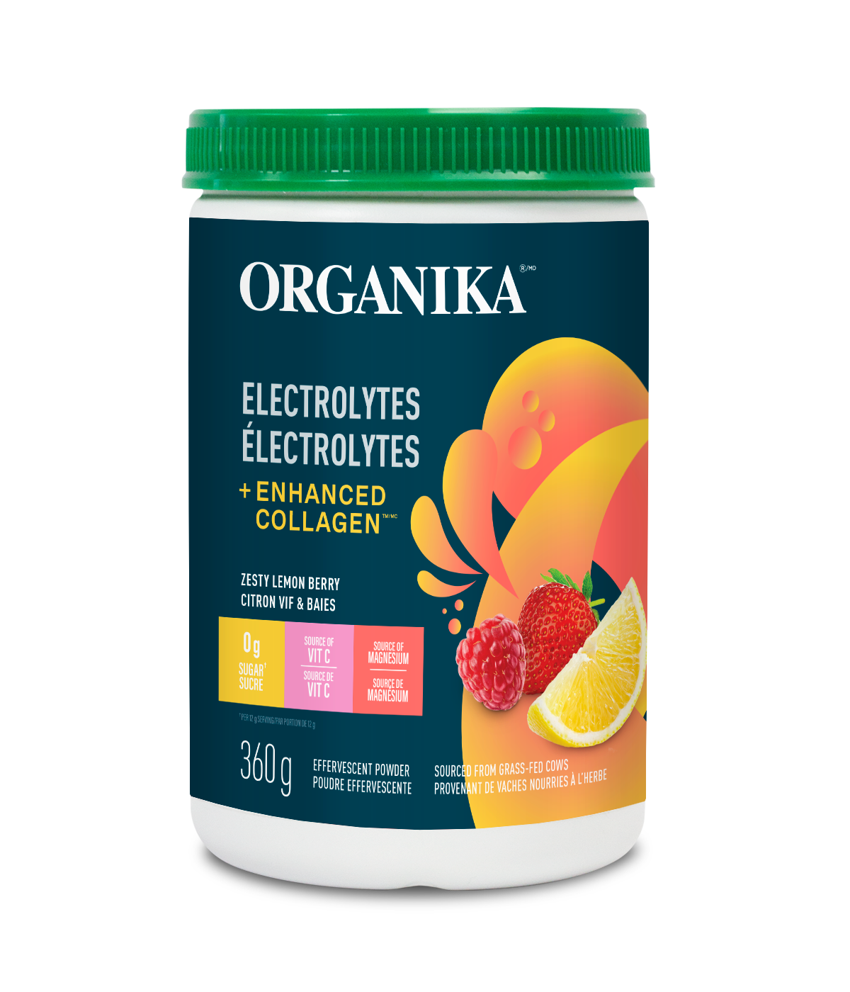 Organika   ELECTROLYTES COLLAGEN LEMONBERRY 360G