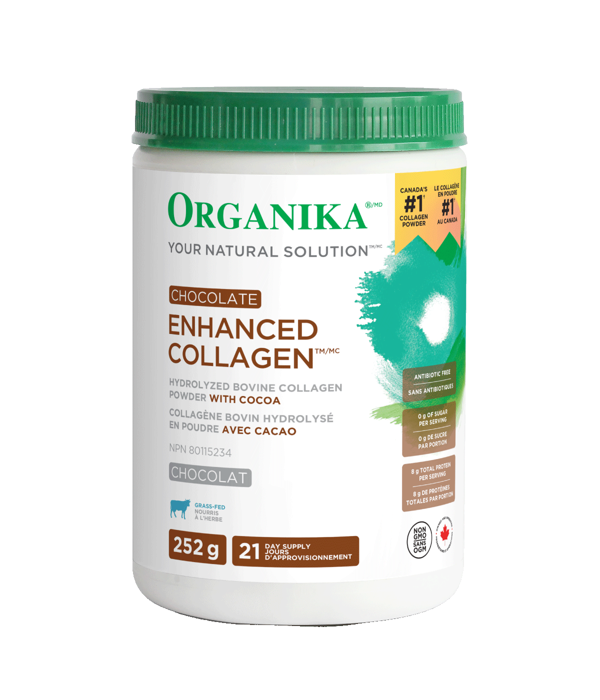 Organika ENHANCED COLLAGEN CHOCOLATE 252G