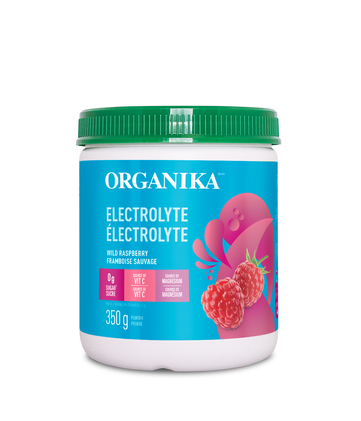 Organika   ELECTROLYTES WILD RASPBERRY 350G