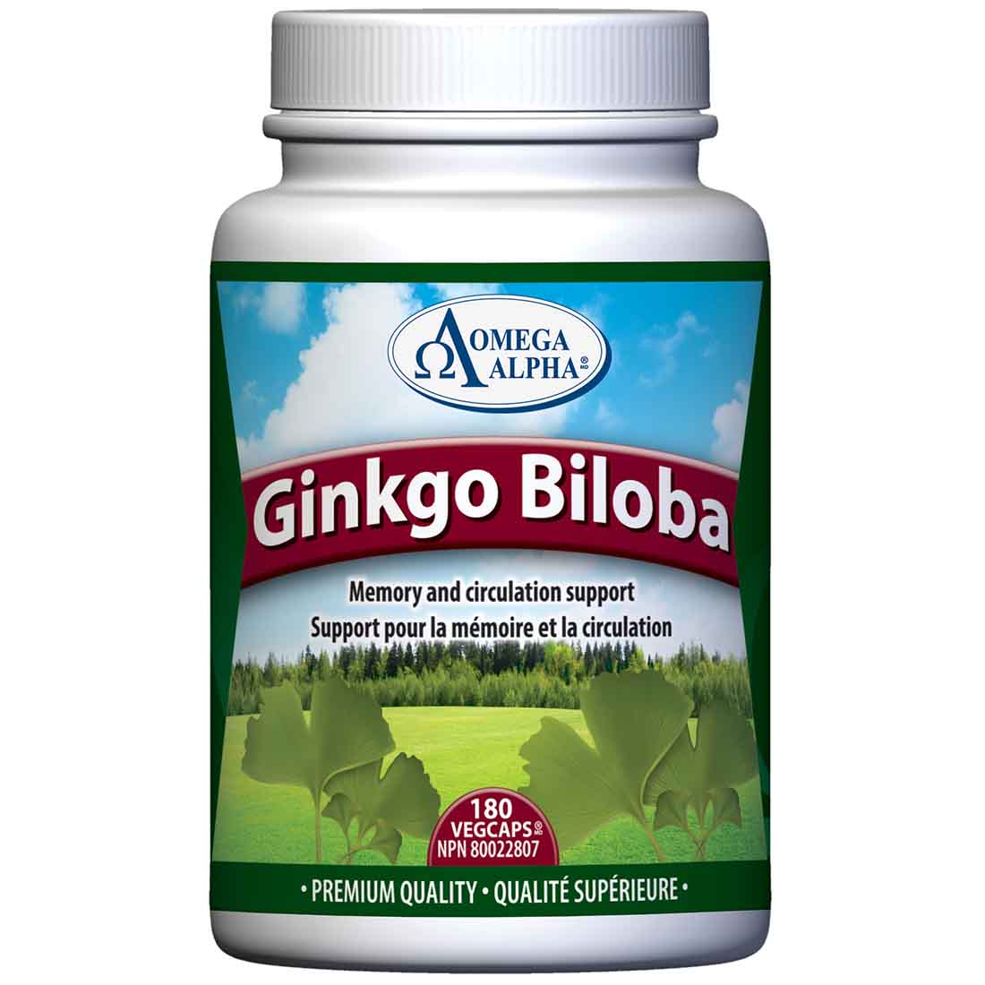 Omega Alpha Ginkgo Biloba | Standardized Ext 60 vcap