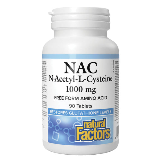 Natural Factors   N-Acetyl-L-Cysteine 1000 mg   90 tabstabs