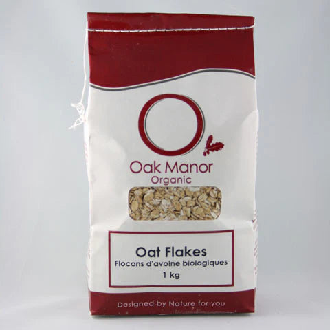OAK MANOR GRAINS & CEREALS - Oat Flakes, Organic (vegan) 10kg