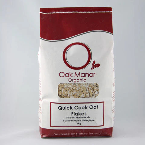 OAK MANOR - Quick Cook Oat Flakes, Organic (vegan) 10kg