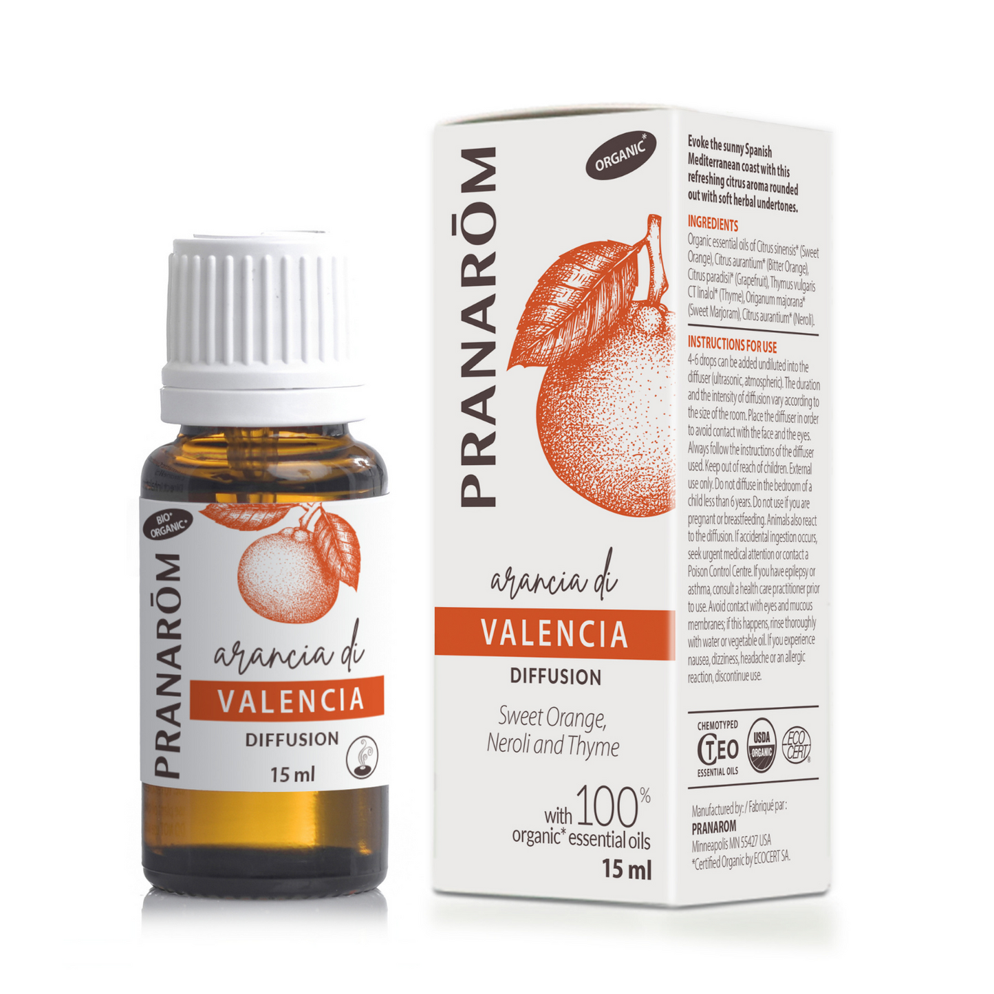 Pranarom - Valencia - Organic - 15 ml