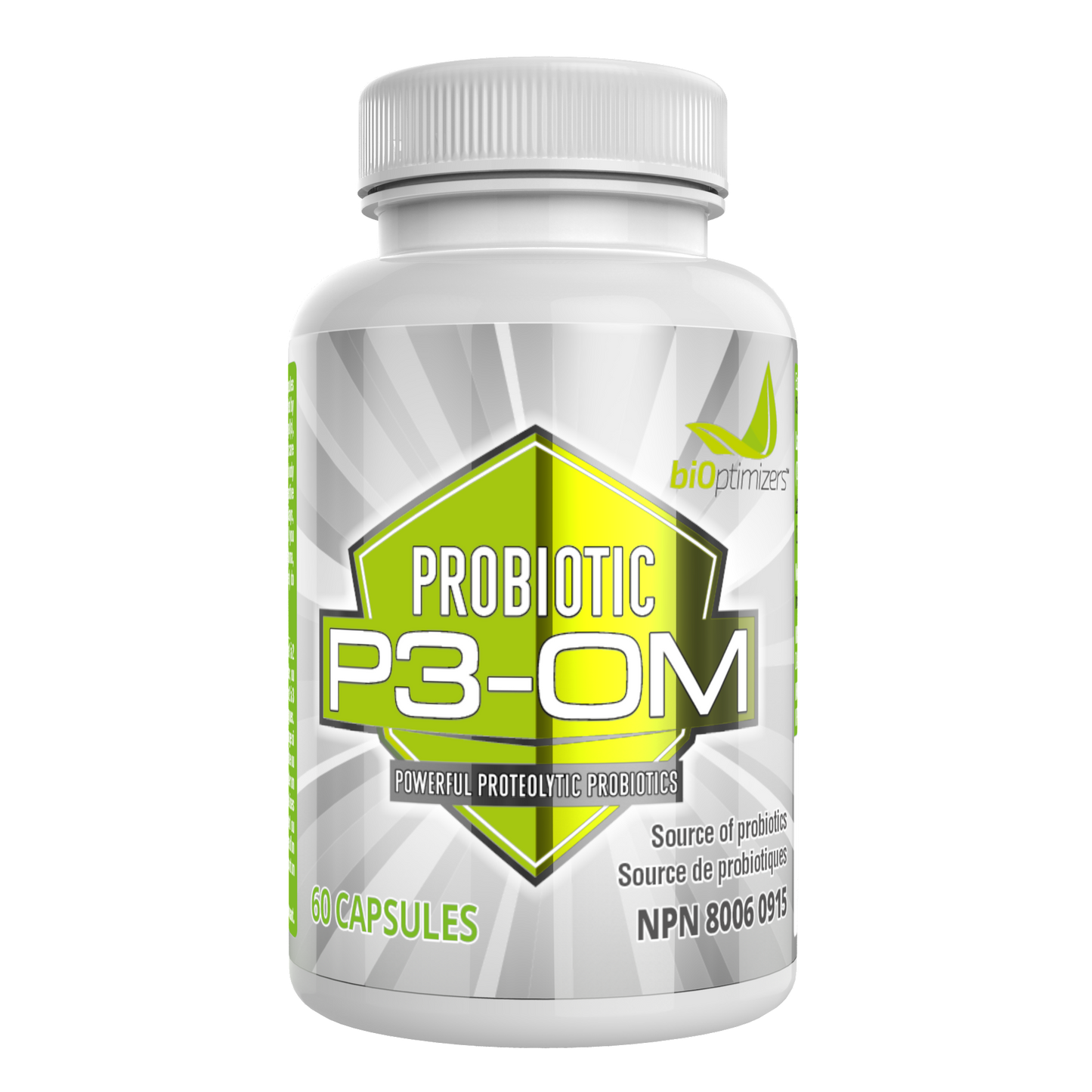 BiOptimizers P3-OM - Shelf stable probiotic 60 cap