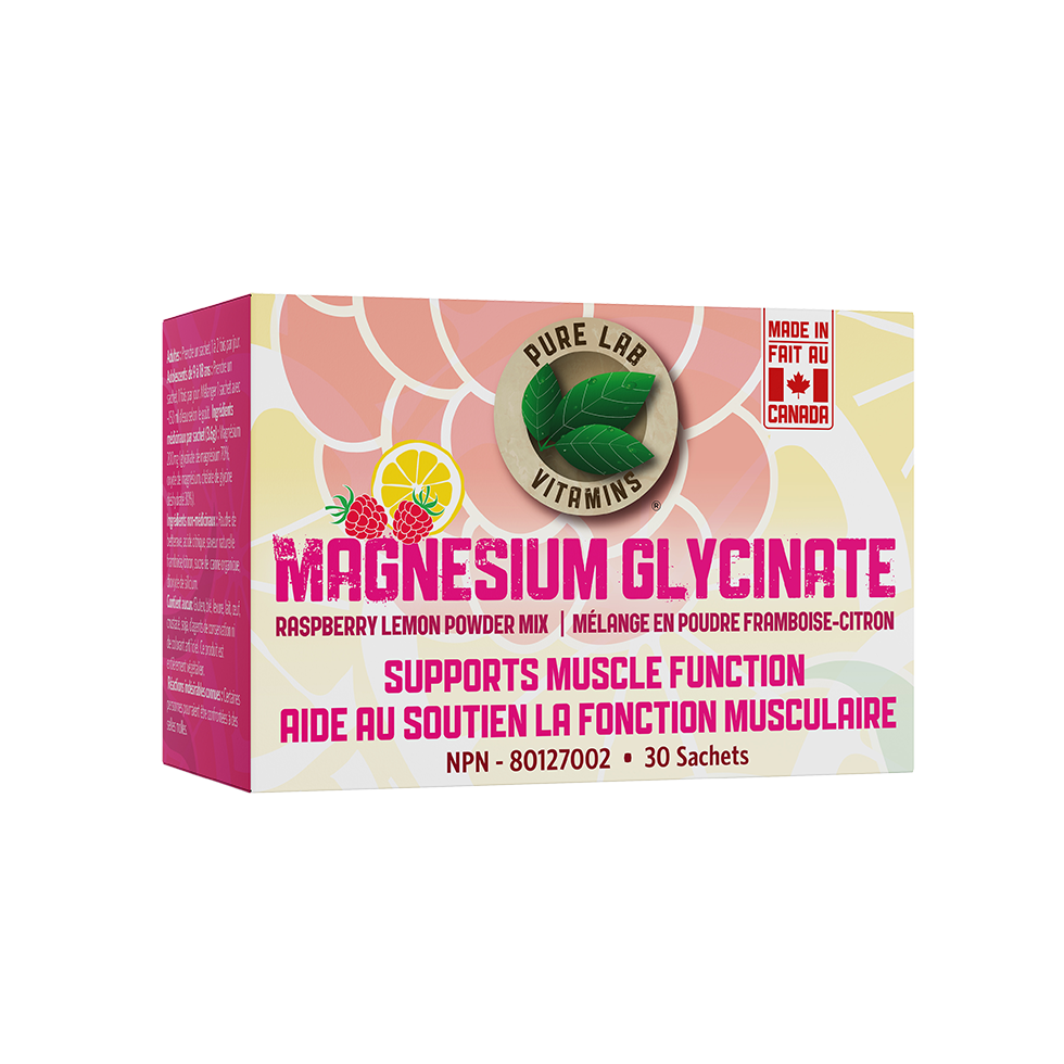 Pure Lab Vitamins Magnesium Glycinate Raspberry Lemon Powder Mix Sachets - Single unit