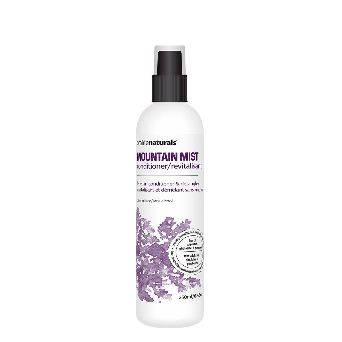 PrairieNaturals Mountain Mist Spray-On Leave-In Conditioning Treatment 250mL