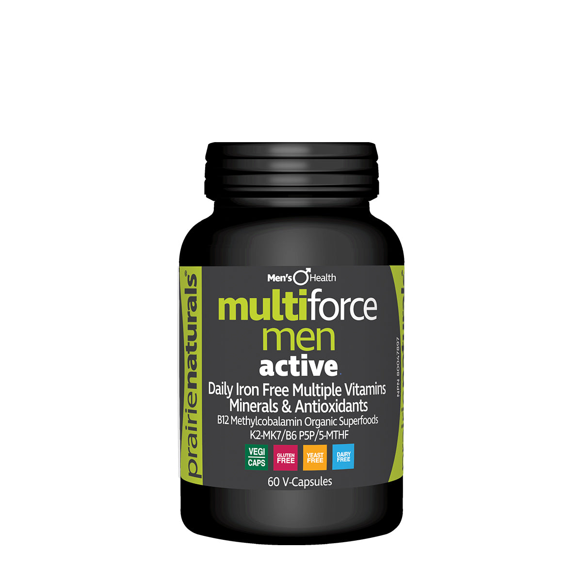 Multi-Force for Active Men Iron-Free Multivitamin & Mineral 60 V-Caps