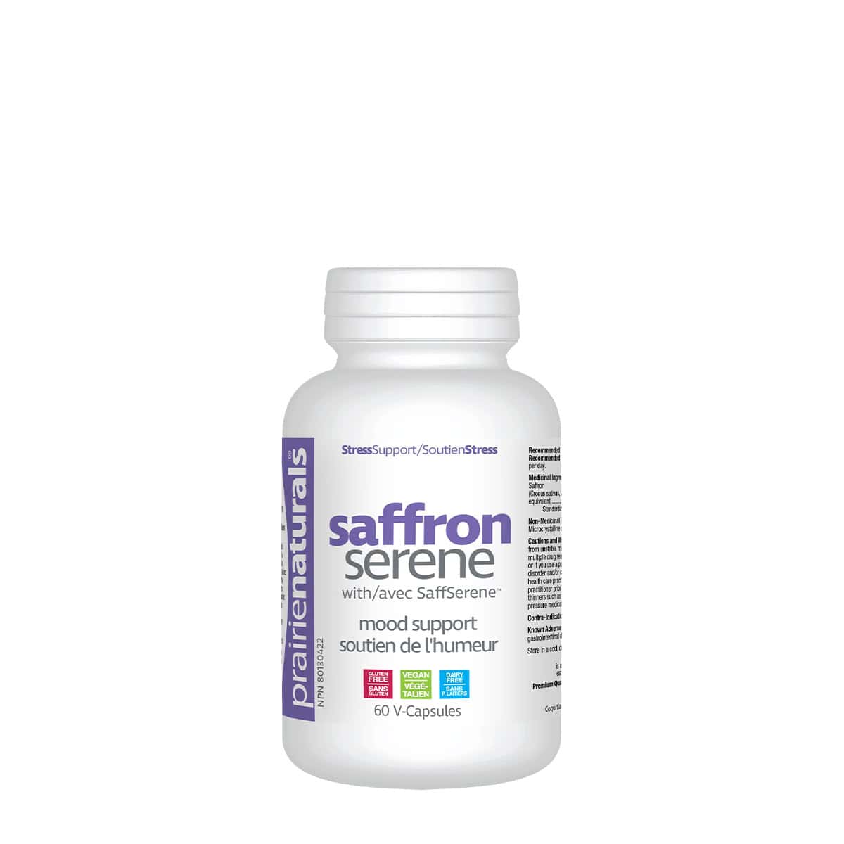 PrairieNaturals NEW! Saffron Serene with SaffSerene™ 60 V-Caps