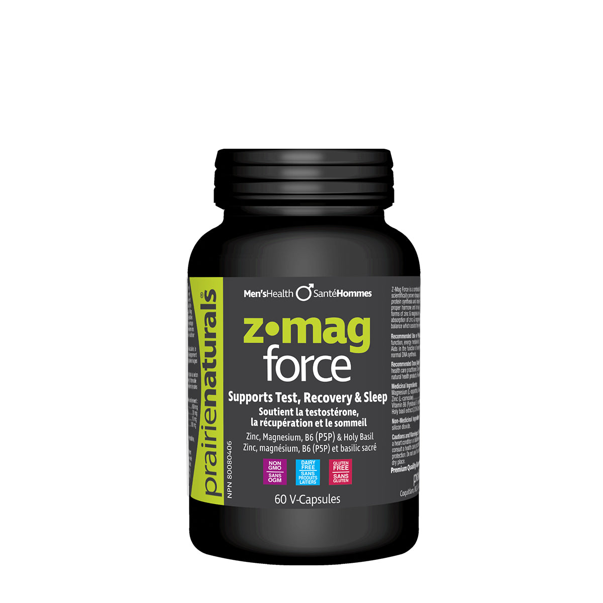 Z.Mag-Force Zinc, Magnesium Aspartate, P5P (B6), & Holy Basil Extract 60 V-Caps