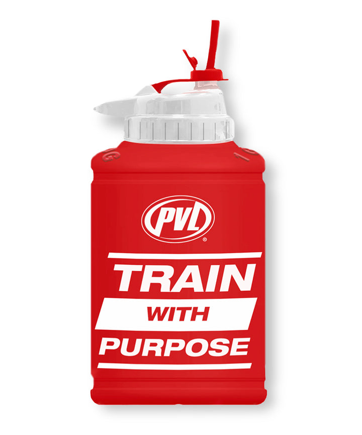 PVL WHEY GOLD PVL Power Jug Flip-N-Sip Red 1/2 Gallon /1.89L