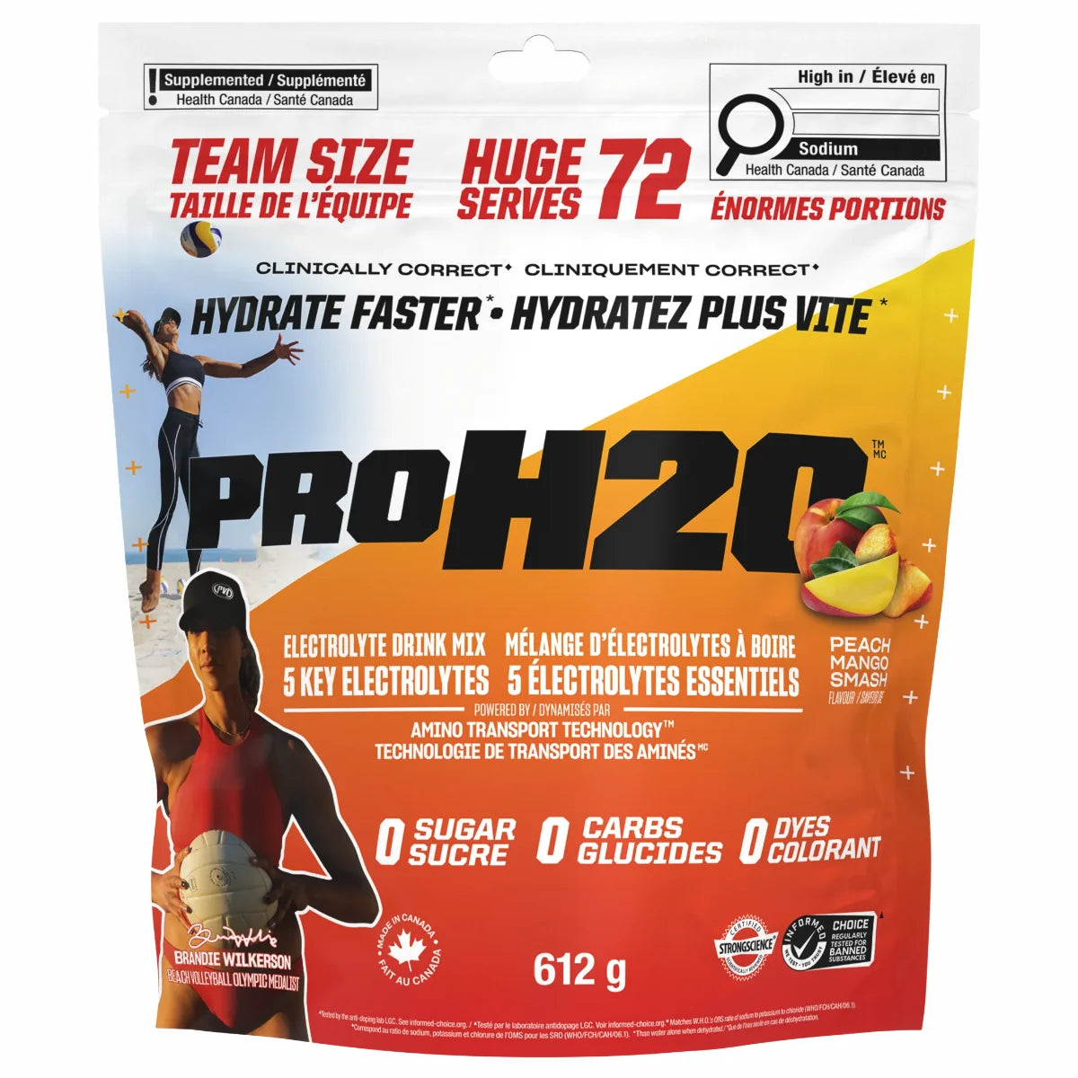 PVL - PROH2O Peach Mango Smash - 612 g