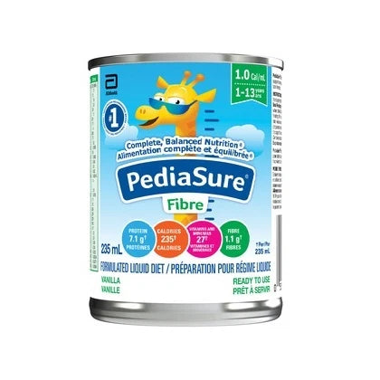 PEDIASURE W/FIBRE VANILLA 235ML pack of 12
