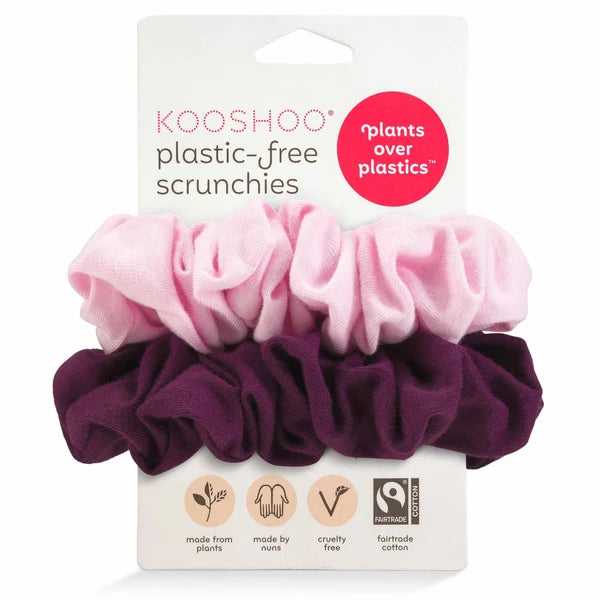 Kooshoo - Plastic-free Scrunchies - Pink Beet