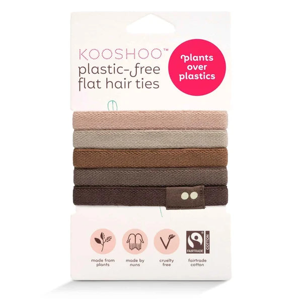 Kooshoo - Plastic-free Hair Ties - Earth Tints