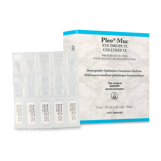 Pleo Sanum   Pleo MUC Eye Drops (Mucokehl) 5X   10 x .5 ml single vials