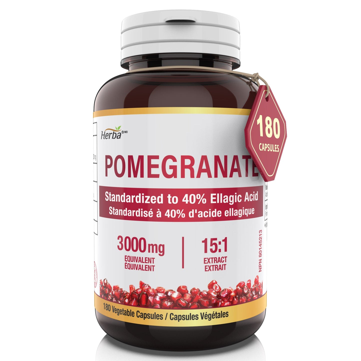 Herba Pomegranate 200mg - 180 Capsules