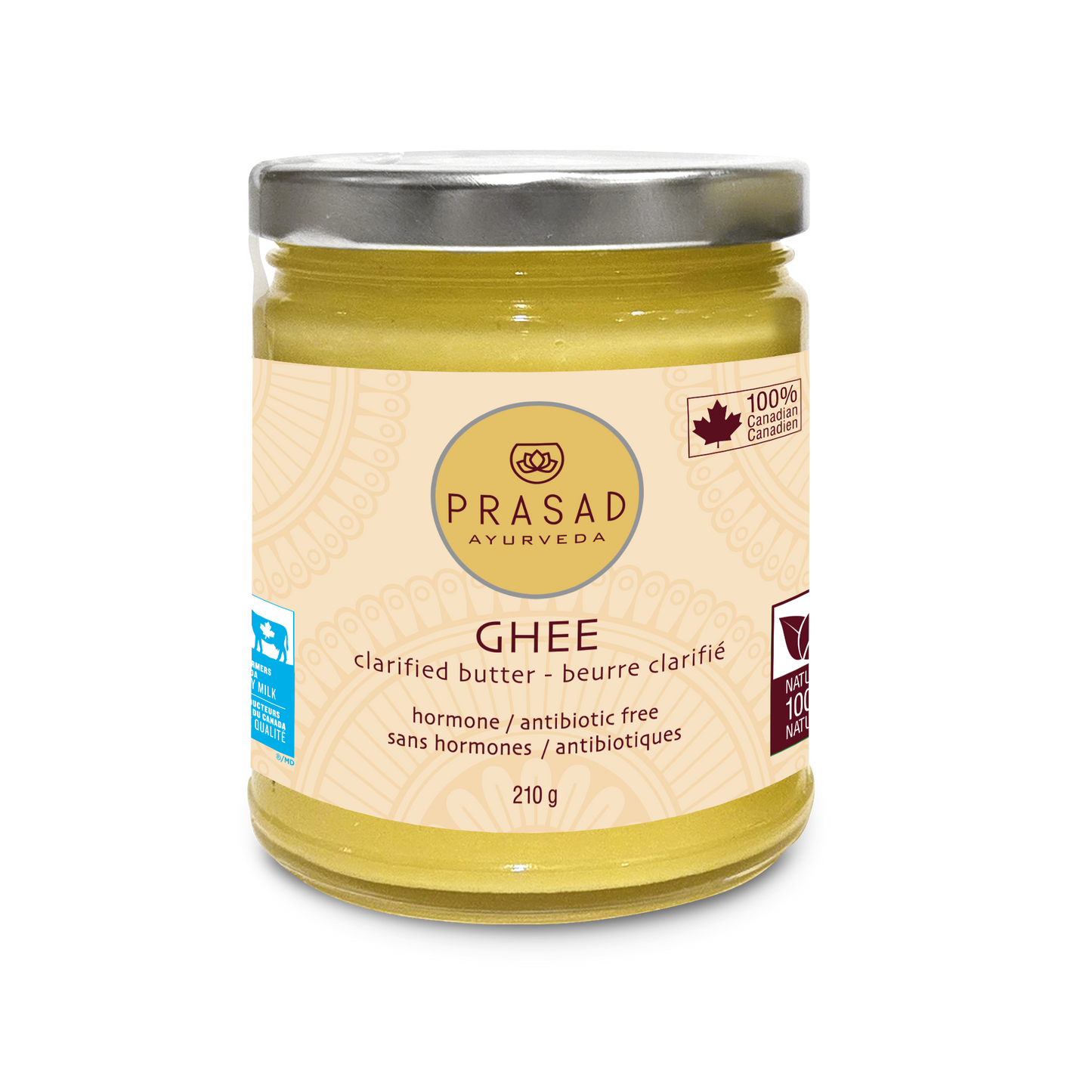 Prasad Ayurveda_Prasad Ayurveda - Natural Canadian Ghee_210g