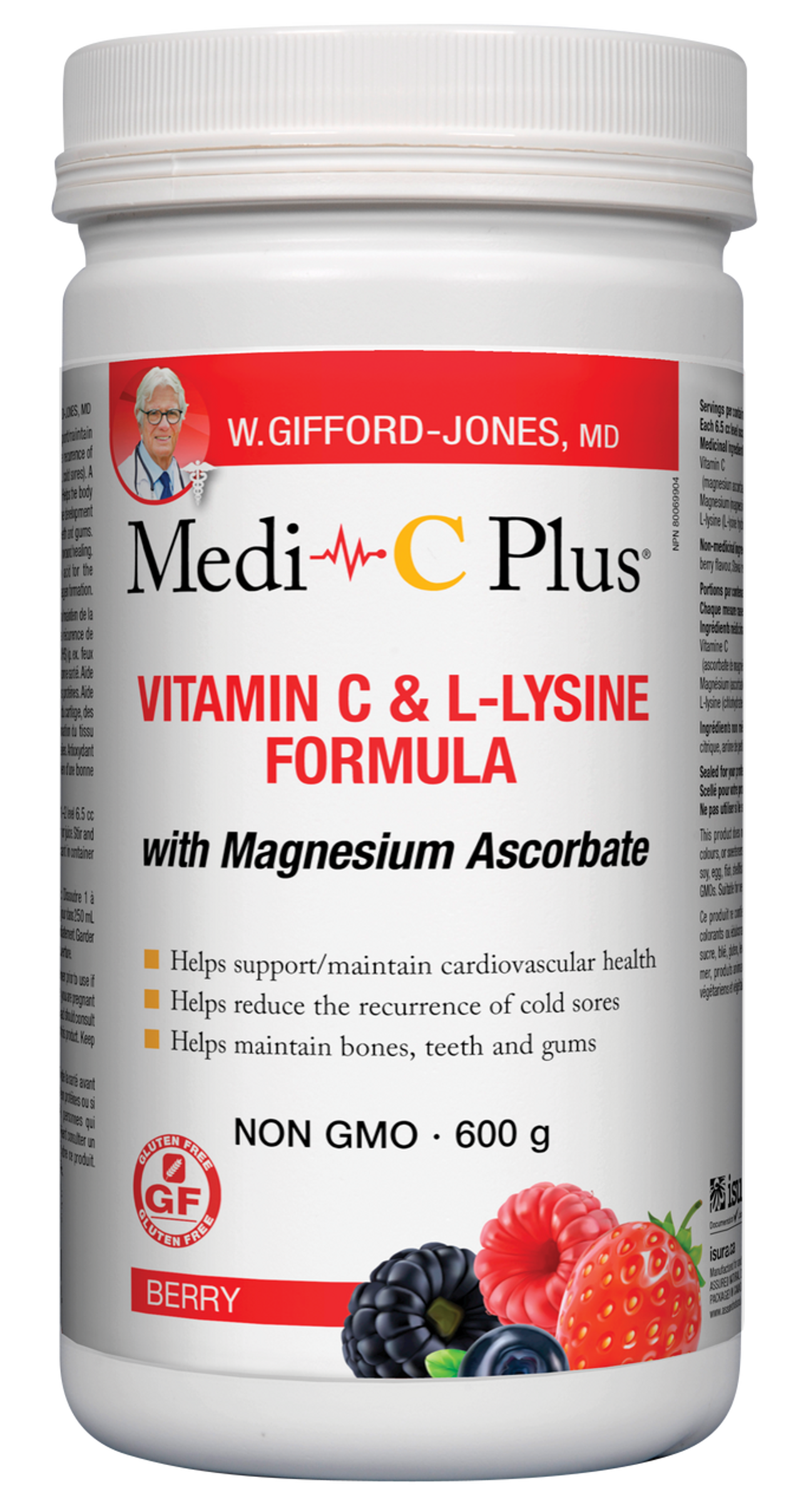 Medi~C Plus Berry w/ Magnesium Pwd 600g