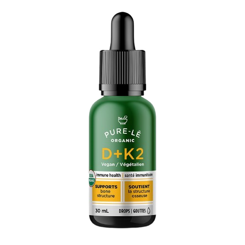 Pure-l? Pure-l? Organic Vegan Vitamin D + K2 Drops Container Size: 30 mL Each