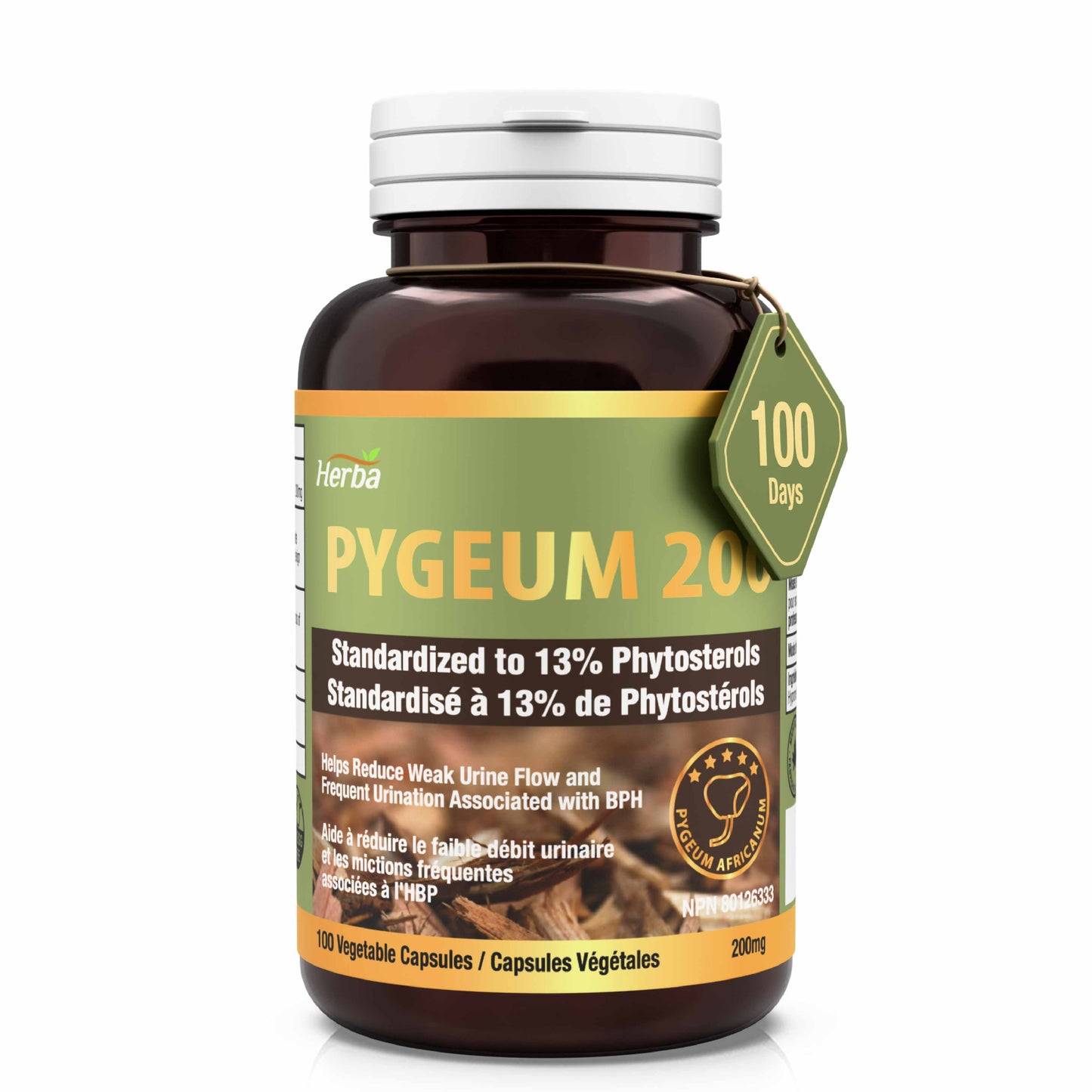 Herba Pygeum 200mg - 100 Capsules