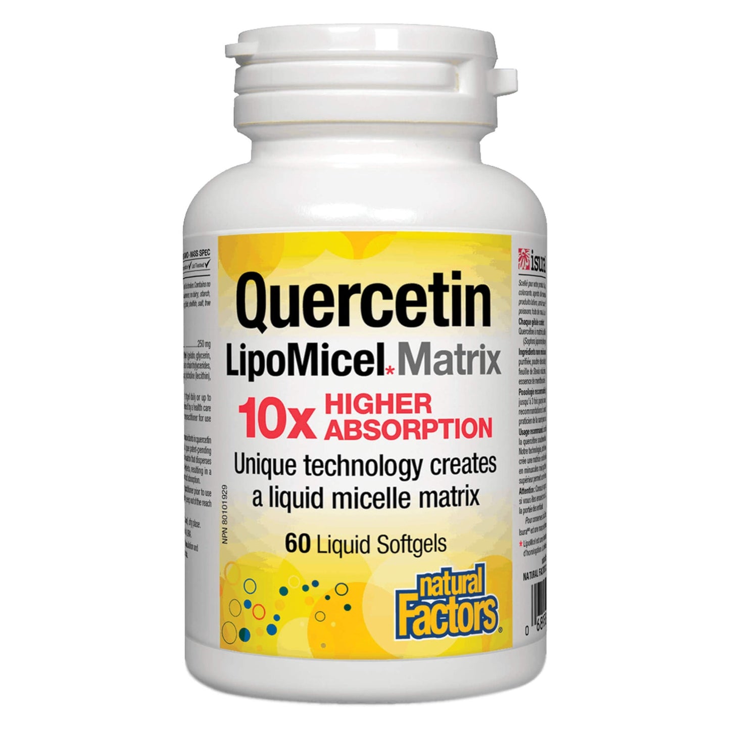 Natural Factors   Quercetin LipoMicel   60sgls