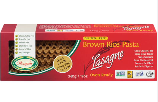 Rizopia Rice Pasta   100% Rice Pasta   Brown Rice Lasagna340G
