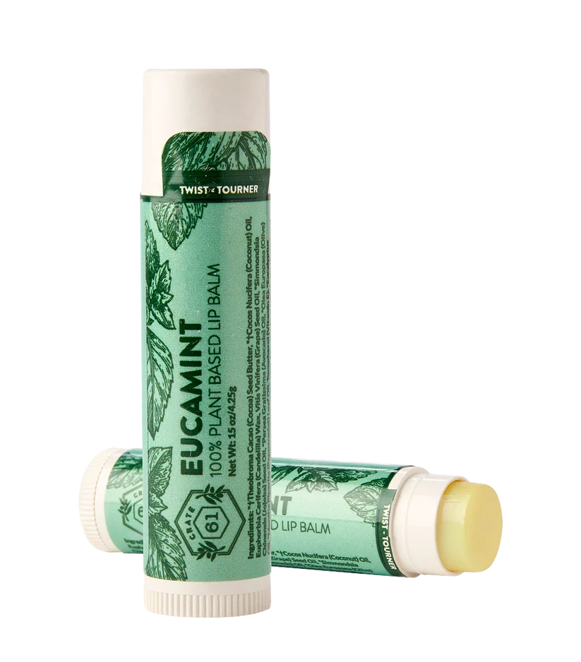 Crate 61 Organics Inc. - Eucamint Lip Balm - 12 x 4g