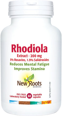 NEW ROOTS Rhodiola Extract · 200 mg 60 capsules
