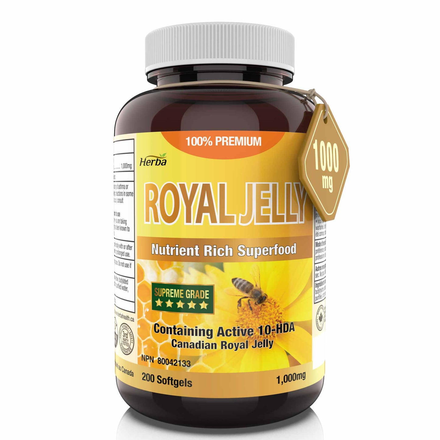 Herba Royal Jelly 1000mg - 200 Softgels