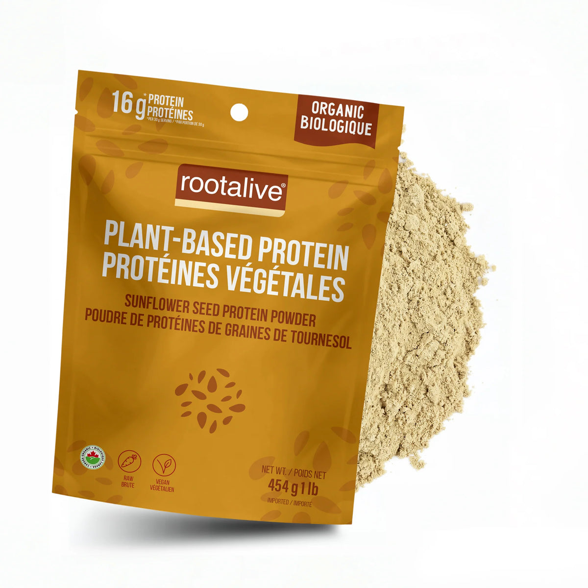 Rootalive Inc. - Org Sunflower Seed Protein Powder - 454g