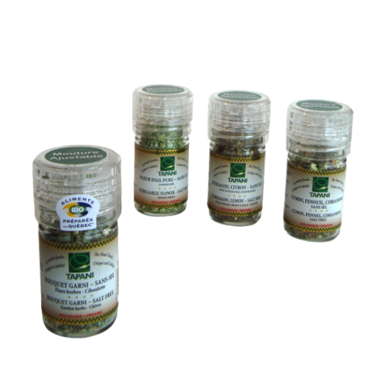 LA FINE FLEUR DE TAPANI   Saltfree, Cumin, Fennel, Coriander (salt grinder)   50ml