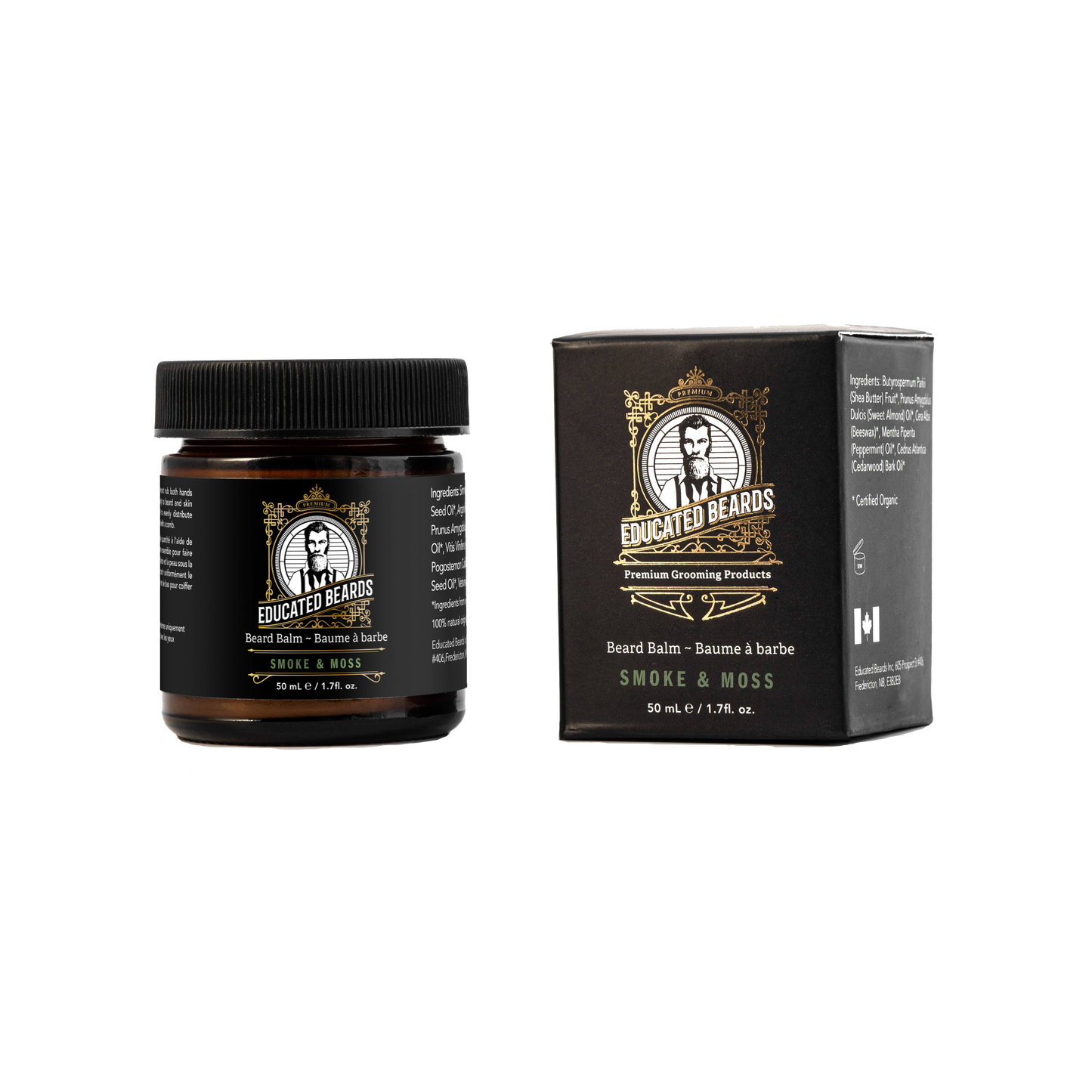 Educated Beards   Beard Balm Smoke & Moss 50ml