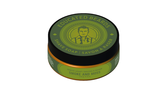 Educated Beards   Smoke & Moss Shave Soap 114g
