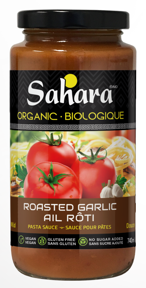 SAHARA -    Roasted Garlic, Mild, Organic   (jar)    740ml