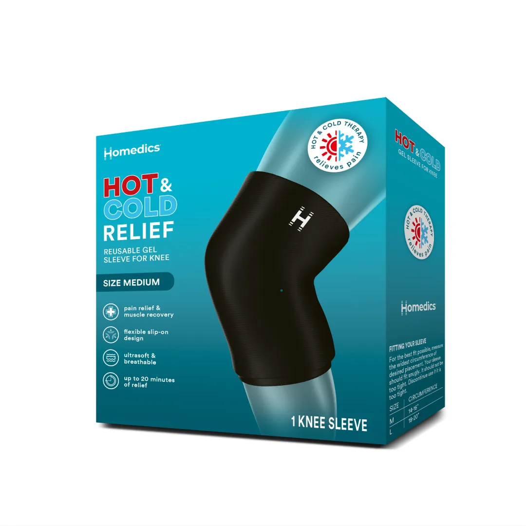 HOMEDICS GEL SLEEVE KNEE HOT & COLD