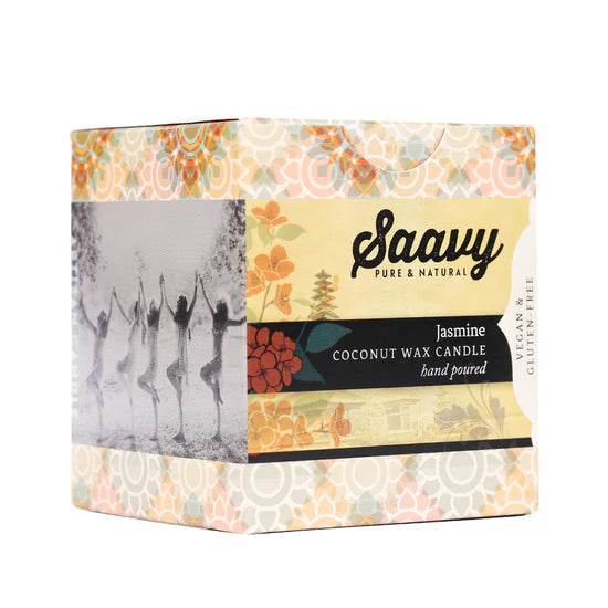 SAAVY NATURALS Jasmine Coconut Candle 170g