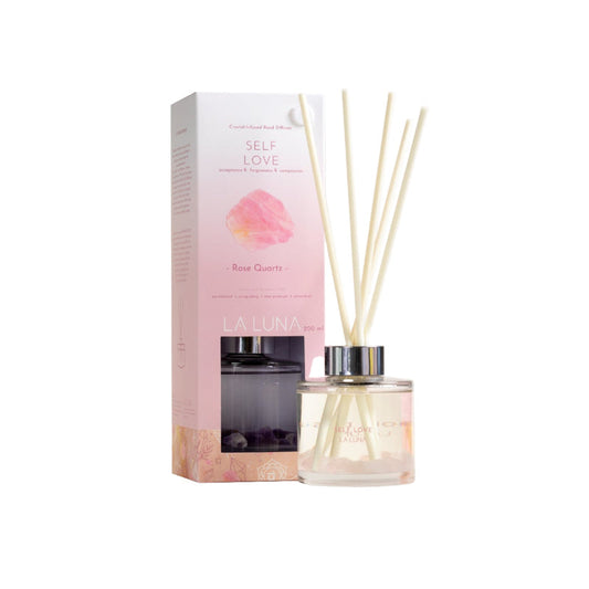 LA LUNA    Crystal Infused Reeds    LA LUNA    Crystal Infused Reeds    Self Love Rose Quartz 200mL
