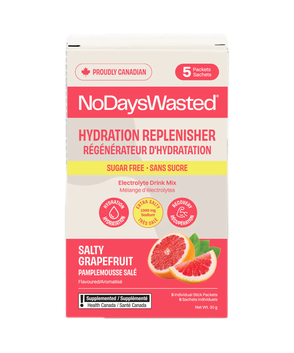 NO DAYS WASTED Active Hydration Salty Grapefruit, 5pk
