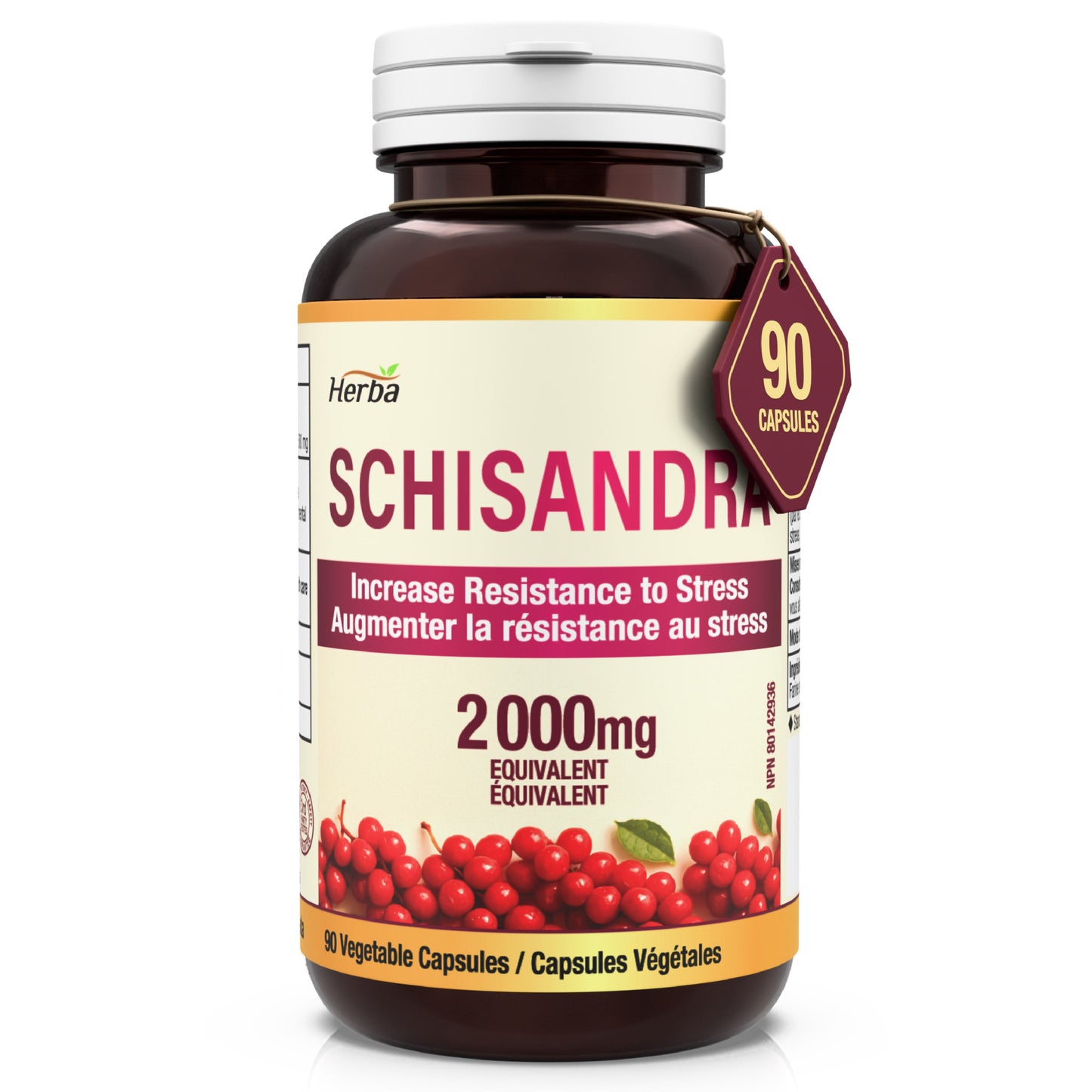 Herba Schisandra 500mg - 90 Capsules