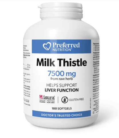 WomenSense NEW! Milk Thistle 7500 mg 180 sgls
