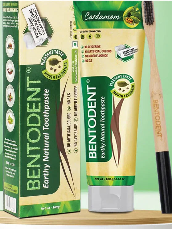 BENTODENT Combo (Cardamom) w/toothbrush